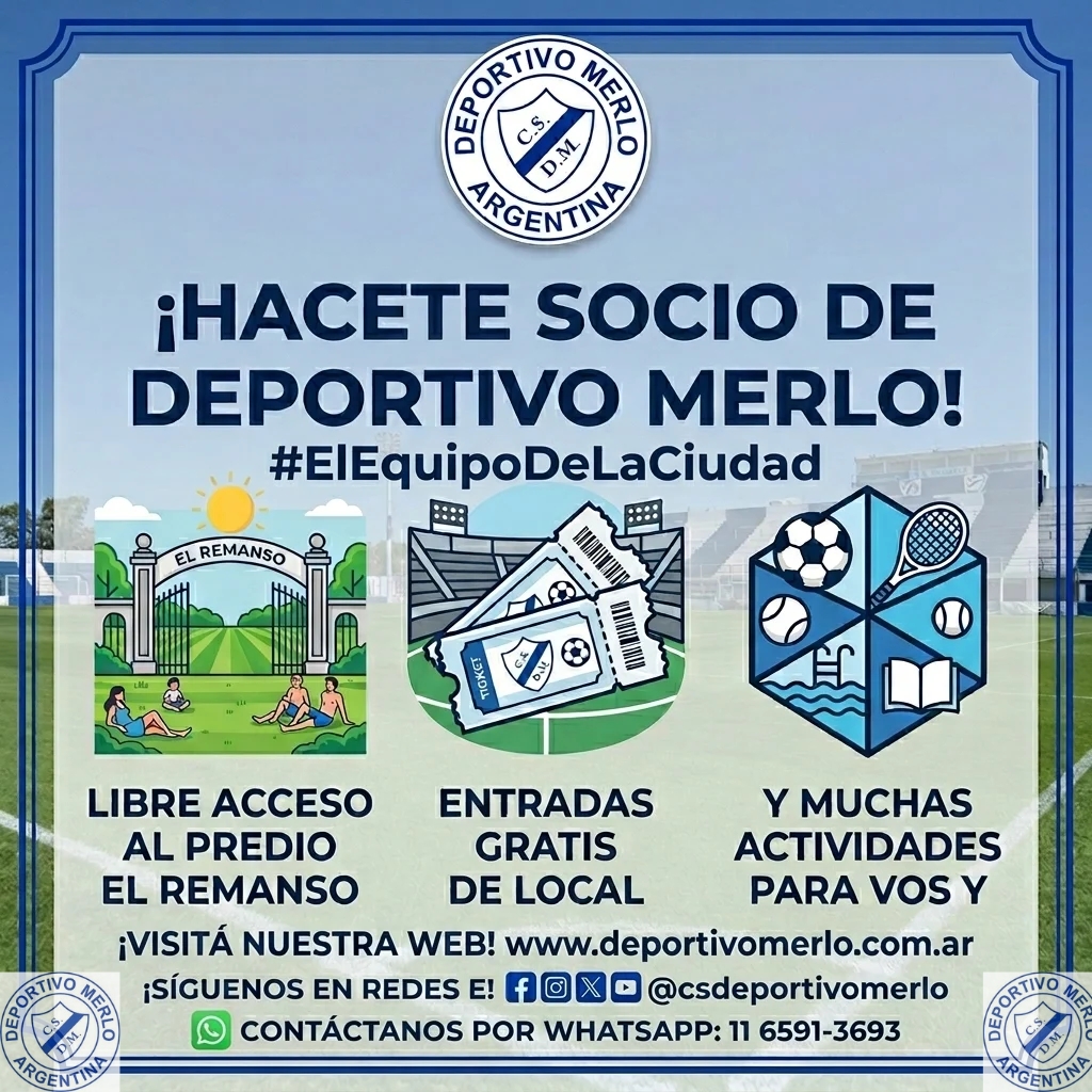 Beneficios de ser socio de Deportivo Merlo